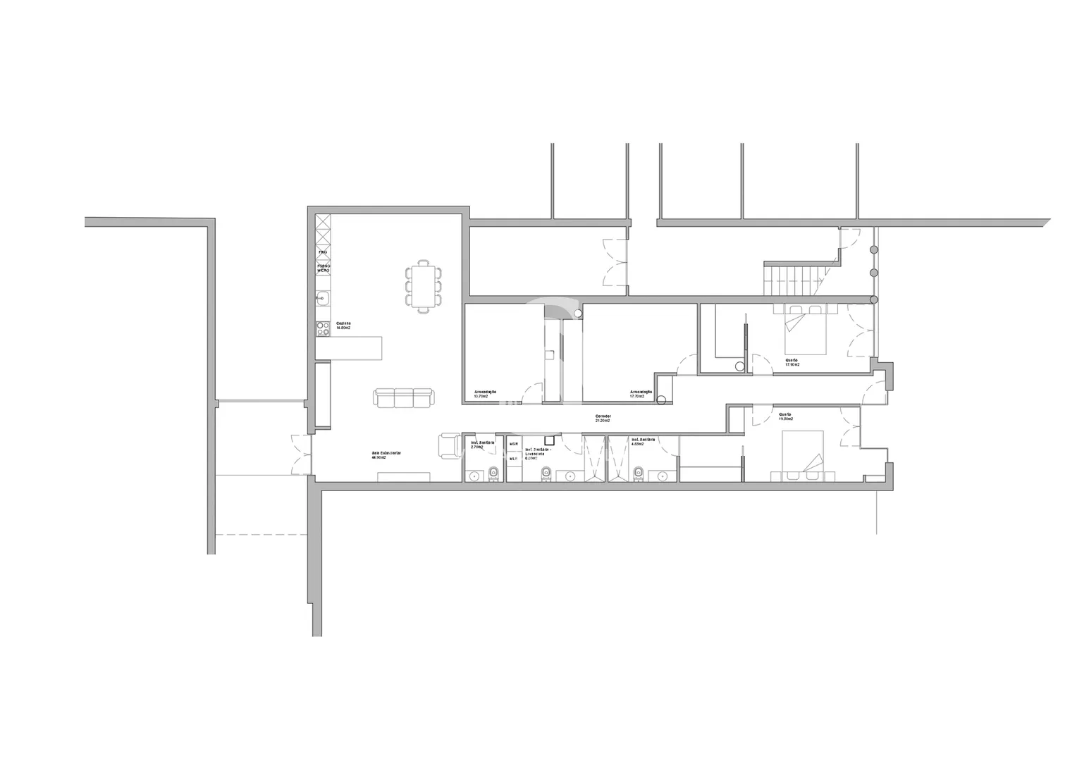 Flat T2+2