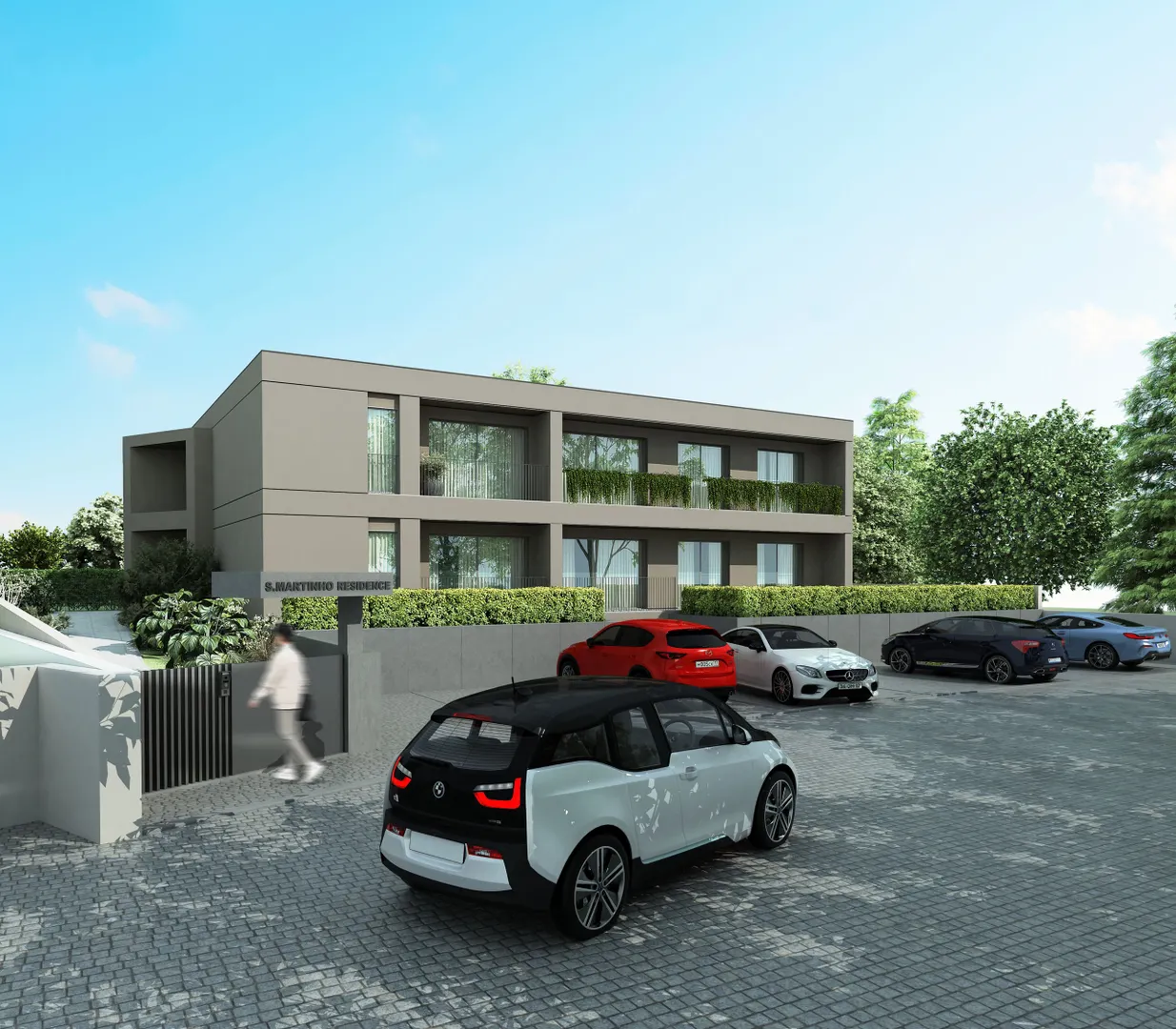 Apartamentos T1 em construção em Manhente com lugar de garagem