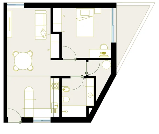 Apartamento  T1 com 68 m² junto ao IPCA – Oportunidade de Investimento