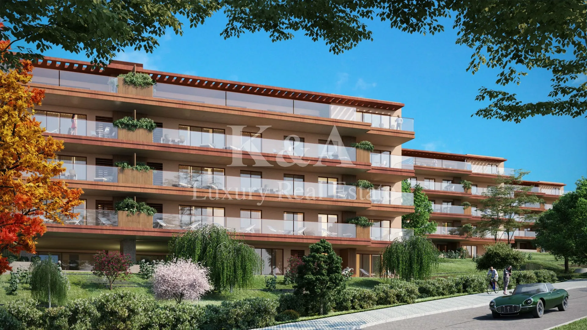 Apartamento com vistas de rio e mar