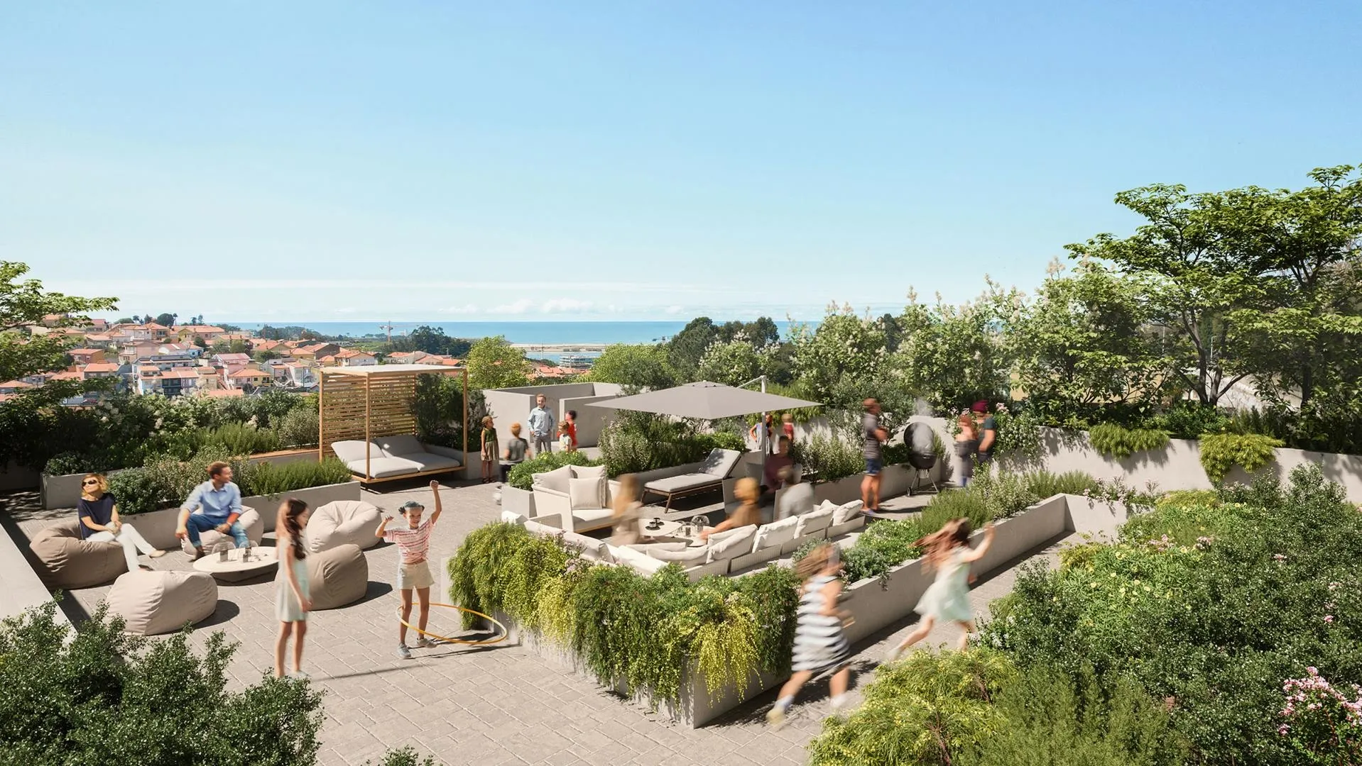 Apartamento T3- Jardins de Arrábida com terraço