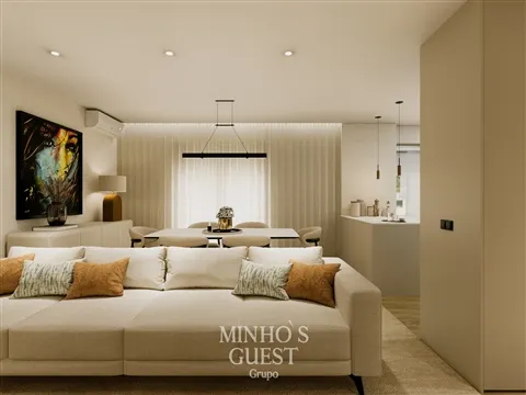 Apartamento T3 (112m2) c/ AC e lugar de garagem - Av. Liberdade, Braga