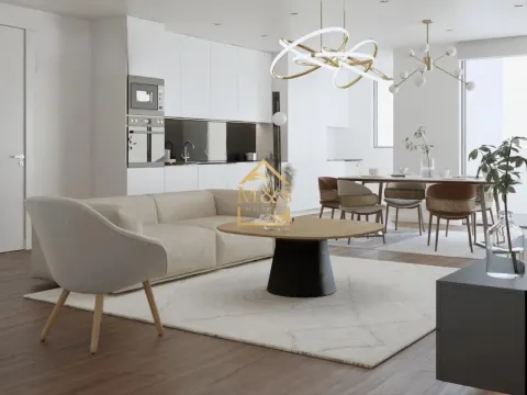Apartamento T2, varanda, garagem, novo, Maia
