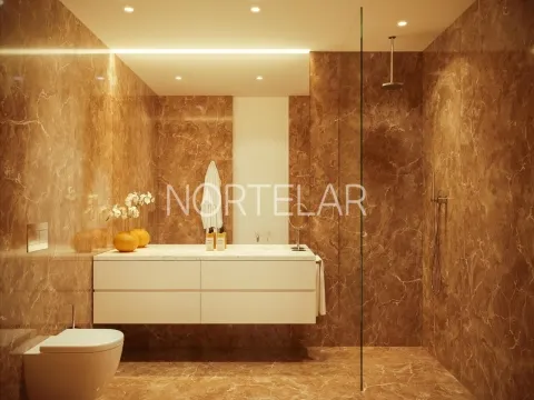 T1 luminoso com varanda e garagem no 1.º piso do VC Forte