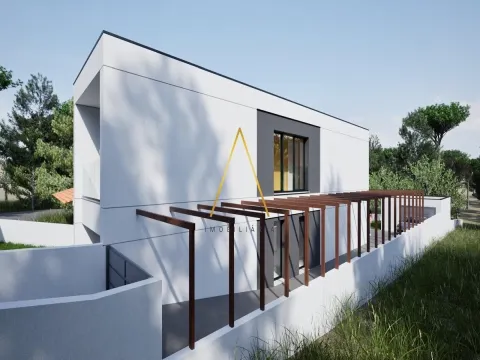 A moradia isolada V2, inserida num lote de 252 m²