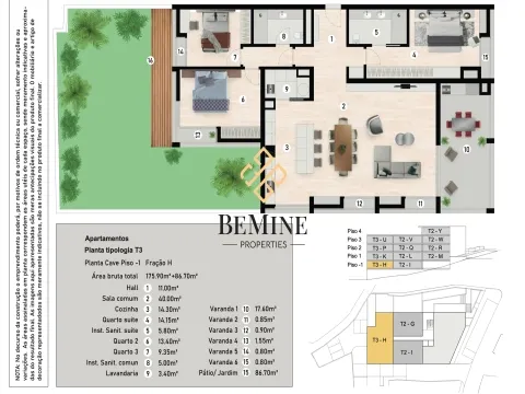 Caniço Prime / Apartamento T3 / Caniço, Santa Cruz