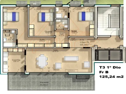 Apartamento T3 - São Martinho do Bispo - Coimbra/Venda