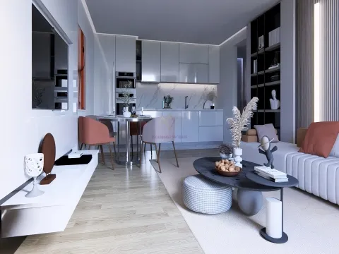 New 1 bedroom apartment with 1 parking space in the center of Portimão