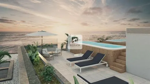 Appartement de 3 chambres avec toit de 80,5 m2, SwimSpa et vue sur la mer - Canidelo