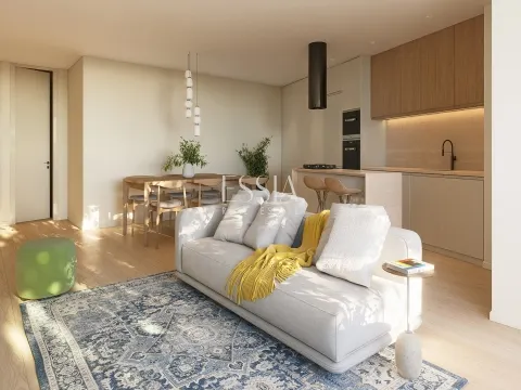 Apartamento de 1 Dormitorio en Crasto Living, Valadares