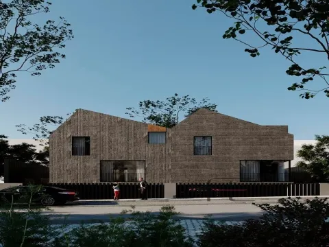 Moradia minimalista, T3+1, com piscina e jardim em Santa Maria da Feira