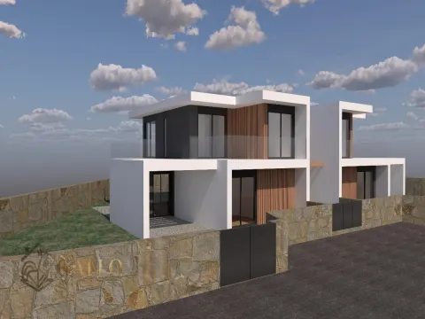 Moradia Geminada T3 de Luxo. Próximo do mar, com Piscina e Garagem - Afife