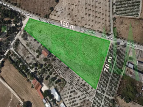 Terreno com área total de 6720 m² no Cartaxo