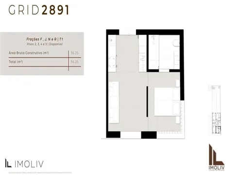 Apartamento T0+1