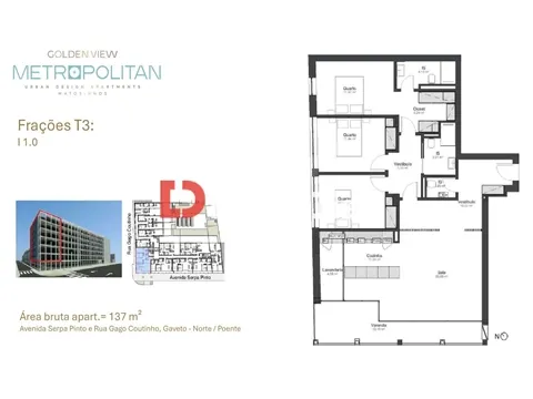 Apartamento T3 Venda - Matosinhos