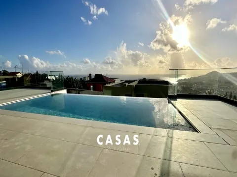 Moradia T3 com piscina e vista sobre o Funchal
