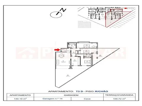 APARTAMENTO T3 COM GARAGEM ÀS ABADIAS - FIGUEIRA DA FOZ