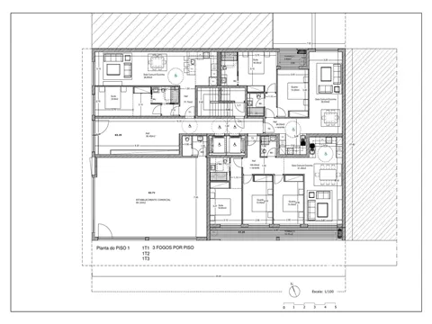 Apartamento T3 com uma varanda com 38 m2 e garagem individual, Boavista