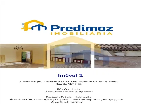 Venda conjunta de 2 Prédios em Estremoz