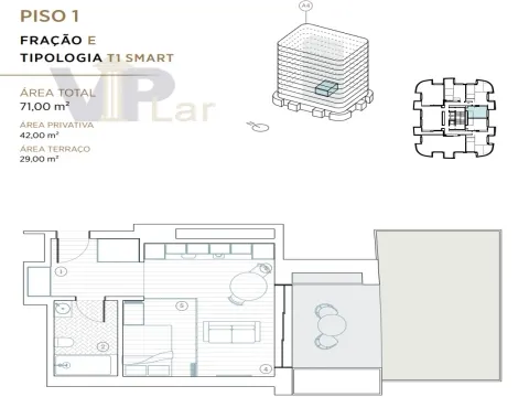 Appartement 1 Chambre(s)