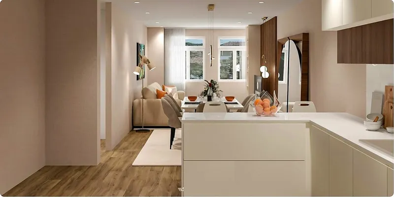 Apartamento Recuado / Avenida Central.