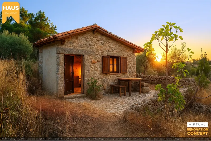 Terreno Rústico de 2.400 m² – 30m2 Ruína, Poço em Pedra, Olival