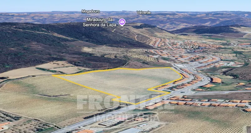 Terreno de 57.750 m² - 10.000 m² de Área Urbana | Centro de Vila Flor, Bragança