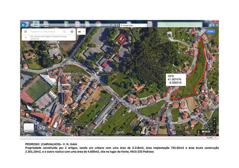 Terreno Misto com 7.800 m² | Pedroso, Vila Nova De Gaia